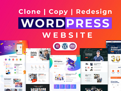 I will design, redesign, copy clone, duplicate any webpage into