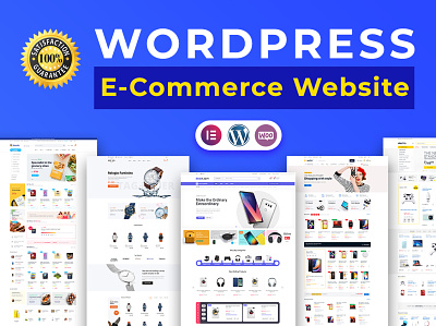 I will create a professional wordpress e-commerce website ecommerce elementor shop website websitedesign woocommerce wordpress
