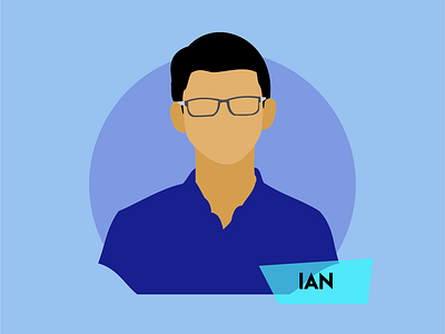 Profile character design profile vector