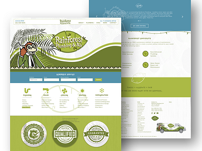 Rainforest Website Design color graphic design web design website