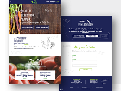 Okoa Farms website design graphic design web design website design