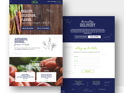 Okoa Farms website design