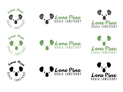 Koala Logo Concepts branding color design graphic design icon illustration logo typography vector