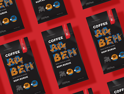 Coffee Babeh branding chips coffee design illustration logo packaging design typography vector