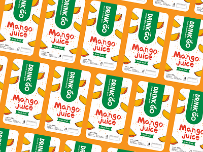 Drink GO Mango Juice Label