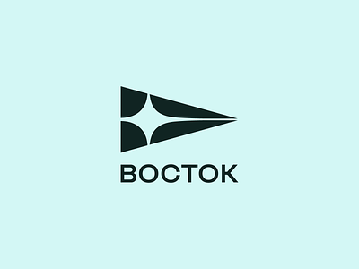 Vostok abstract backpack branding design digital east geometric identity logo logotype mark sign