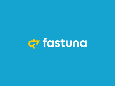 Fastuna digital fast fish identity logo logotype mark sign tuna