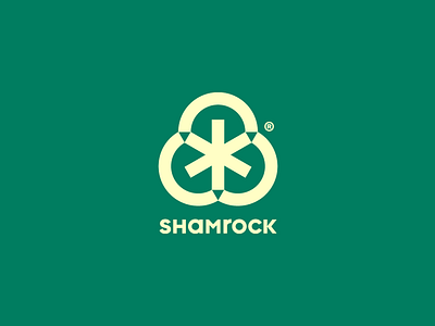 Shamrock identity logo logotype mark shamrock sign