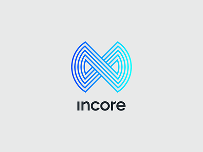 Incore abstract branding design digital geometric identity logo logotype mark sign