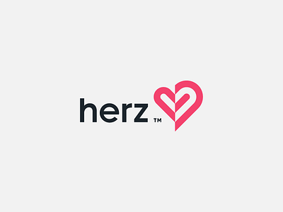 Herz abstract branding design digital geometric heart icon identity logo logotype mark medical medicine sign