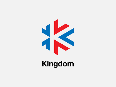 Kingdom abstract branding digital flag geometric identity kingdom logo logotype mark sign
