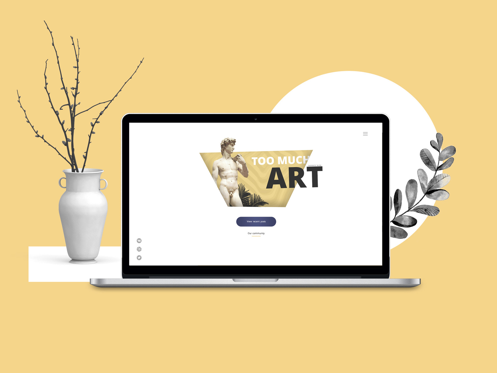 Too Much Art — Blog page by Inga Kuus on Dribbble