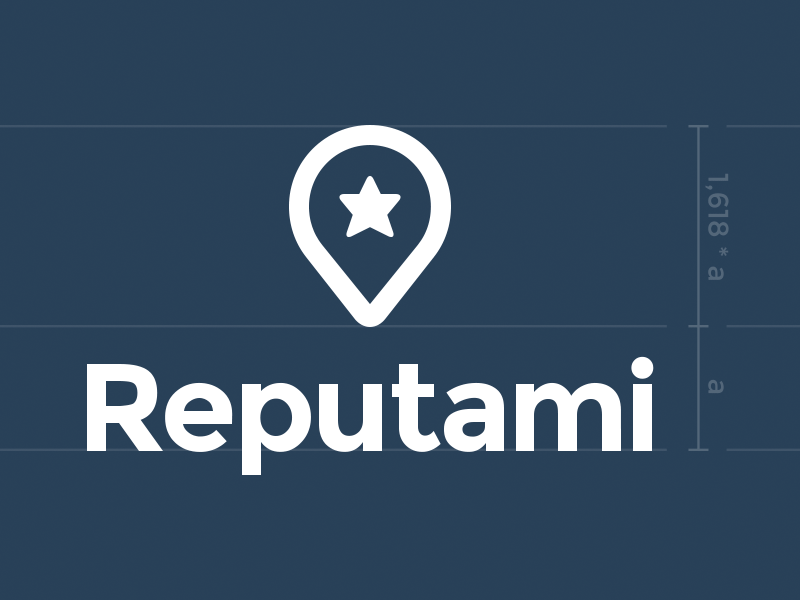 Reputami Logo location logo logotype reputami reputation