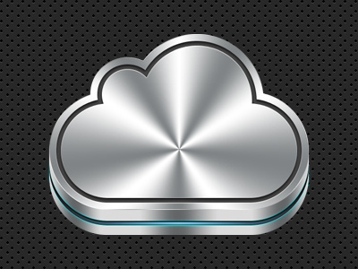 iCloud apple icloud icon metalic mobileme wwdc