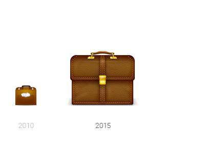 5 Years Later IV briefcase case folder icon icons iconset smashing magazine suitcase