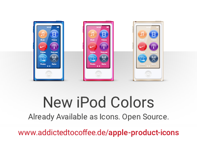 New iPods leaked! display dock icon iconset ipod ipod nano ipod shuffle ipod touch mac os x