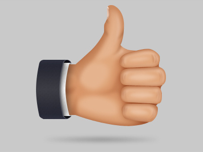 Thumb up! browser game fliplife hand icon like thumb thumbup