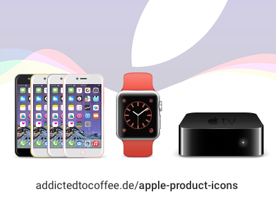 Apple September Event Icons apple apple tv apple watch iphone 6s the new apple tv