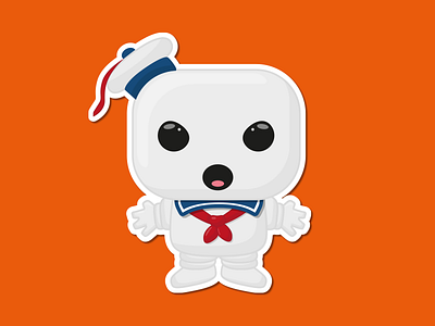 Fear The Marshmallow Man contest costume ghostbusters halloween marshmallow man playoff rebound sticker mule stickers whoyougonnacall