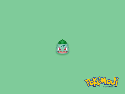 Pokémoji - Bulbasaur bisasam bulbasaur emoji icon icondesign iconset pokemoji pokemon pokemon go