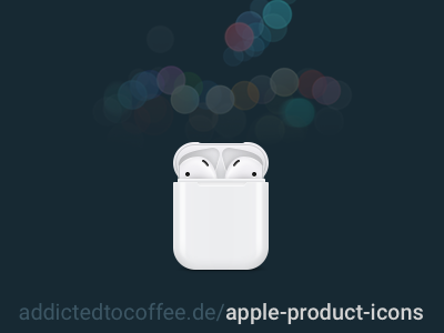 Apple AirPods Icon icons icon set apple headphones iphone 7 earpods airports apple product