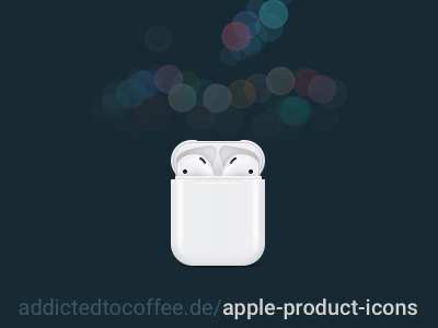 Apple AirPods Icon airports apple apple product earpods headphones icon icons iphone 7 set