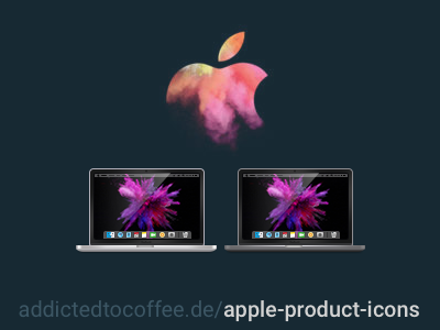 Apple Macbook Pro with Touchbar apple product icon icons macbook macbook pro mbp set touchbar