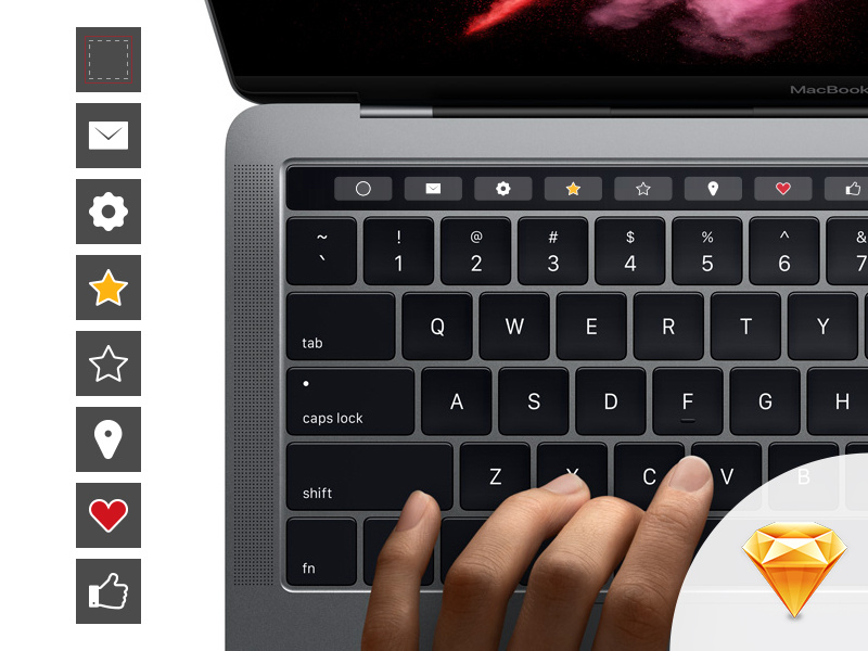 Apple Touchbar Sketch Icontemplate download free sketch mbp macbook pro touch bar macbook touchbar apple
