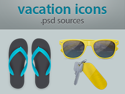 vaction icons .psd sources