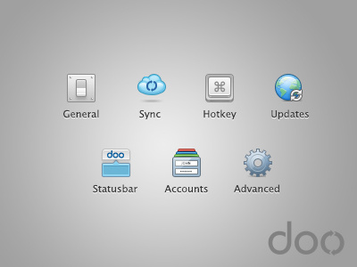 doo settings icons doo icons mac osx retina settings software toolbar