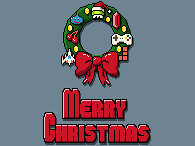 Pixel Christmas (+iPhone Wallpapers) christmas fanart fluffy kittens games iphone iphone5 nintendo pixel retro stolen ideas wallpaper xmas