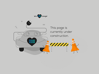 Under Construction 03 abobe car character characterdesign electric car illustration illustrator logo logodesign under construction underconstraction