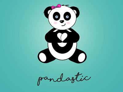 Pandastic character characterdesign cute friendship heart illustration love panda thepsaddict