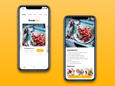 App-Food sketch ui