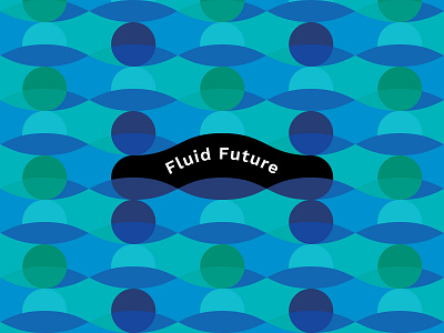 Fluid Future Pattern branding design graphic design icon iconography logo logo design logomark pattern patterns typography vector water wave