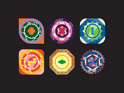 A collection of alien cells #1 alien cells design graphic design graphic system icon icons illustration pattern patterns system thumbnails vector