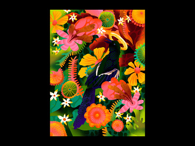 The Hidden Holy Magpie bird birds brushes garden illustration ipad ipad pro magpie nature procreate procreate brushes texturen