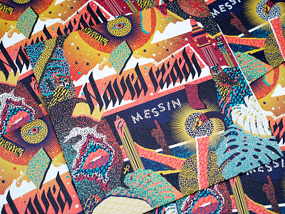 Navid Messin record sleeve funk party patterns persia persian product design psychedelia record record sleeve records symbolism symbols vinyl
