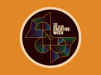 The One Club Creative Week adc art art directors club branding creative week design geometric geometric design graphic design logo new york typography vector