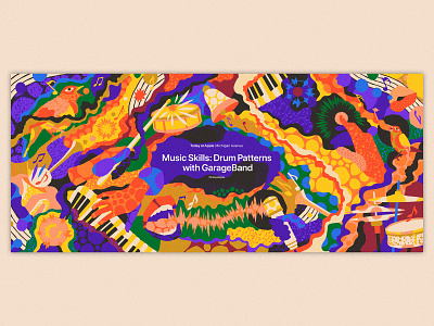 Today at Apple - music sessions apple apple store artist birds drums garageband instrument instruments ipad keyboard keys music musician note notes patterns psychedelic singing today at apple todayatapple