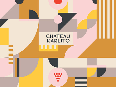 Chateau Karlito illustration system and typography