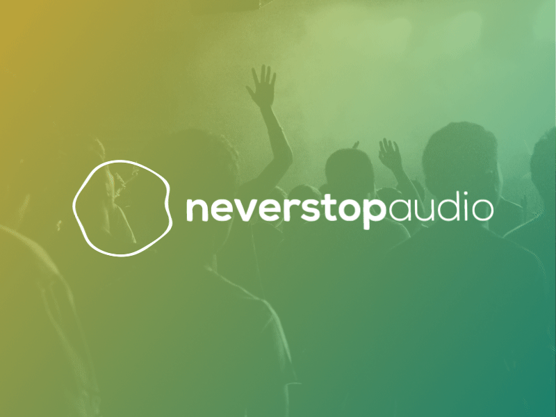 NeverstopAudio Rebranding after effects animation design living logo logo rebranding typography