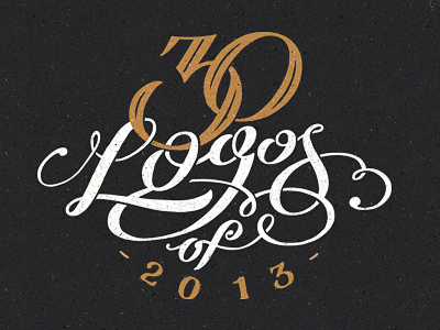 30 Logos of 2013 black calligraphy logo custom hand-writing identity lettering script typography