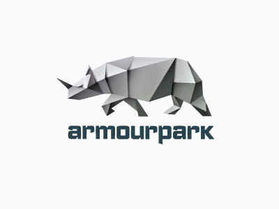 Armoupark gray logo metall rhino