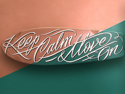 Longboard Design calligraphy dynamyc lettering longboard skate type typography