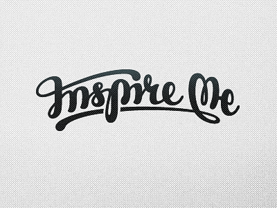 InspireMe custom type hand writing identity lettering