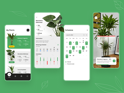 Plants tracker - App concept app concept design plants tracker ui ux