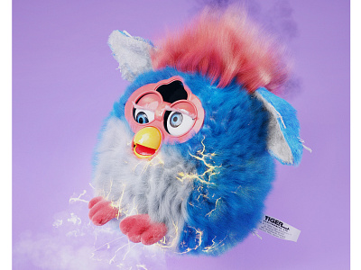 The Haunting Furby 3d 3d art 3d artist 3d illustrator 3d modeling 3dillustration blender3d furby illustration octanerender