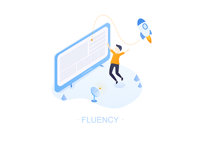 Fluency design illustrations ott ui