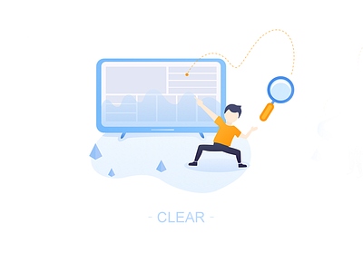 Clear design illustrations ott ui